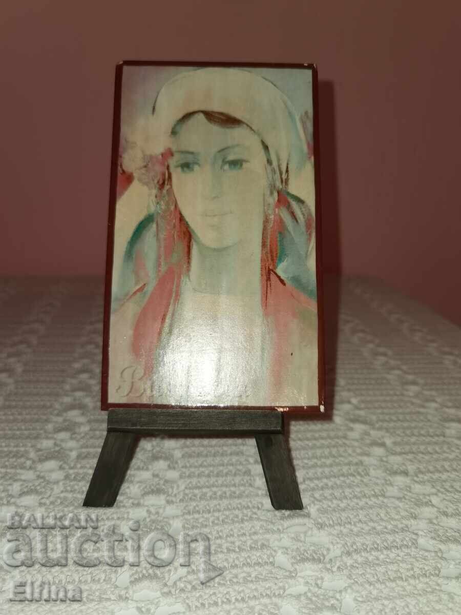 Suvenir pictură cu suport de lemn cu preț 25.00 BGN | € 12.78