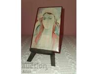 Suvenir pictură cu suport de lemn