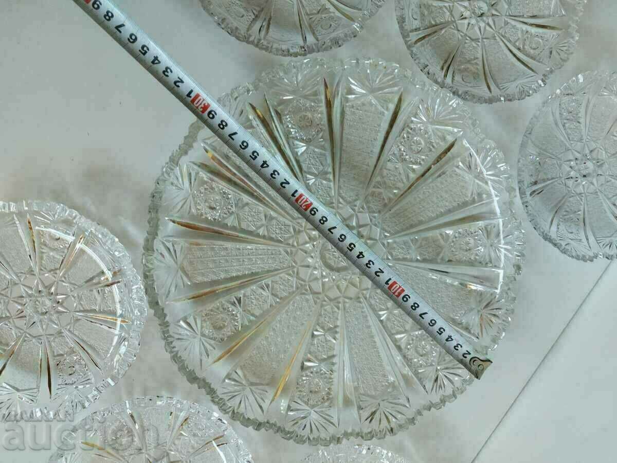 .SOC SOLID CRYSTAL CAKE SERVER - NOT GLASS - 6