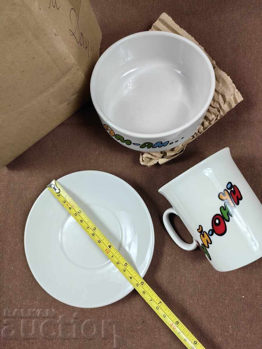 AM-AM SOC UNUSED CHILDREN'S PORCELAIN SERVICE CHILDREN'S MOTIVES - 7