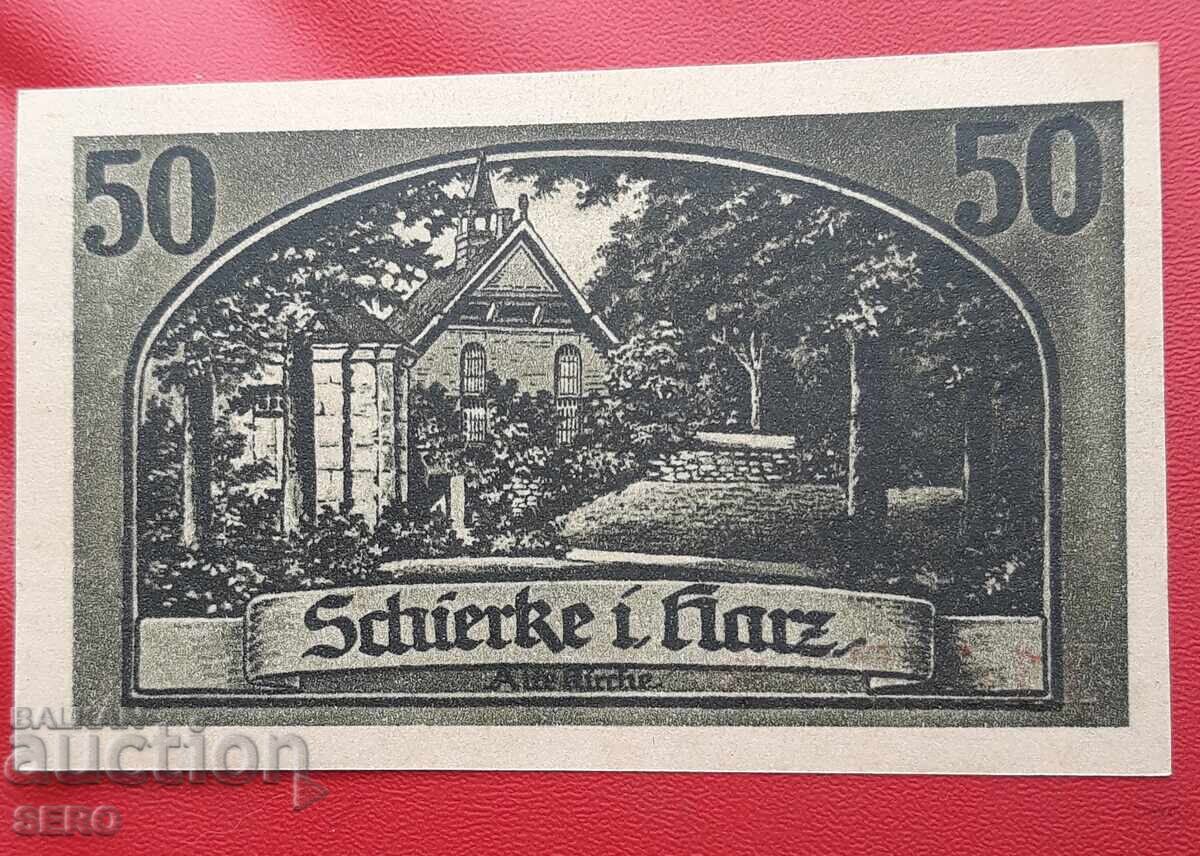Bancnota-Germania-Saxonia-Shirke-50 pfennig 1921
