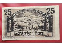 Banknote-Germany-Saxony-Shirke-25 Pfennig 1921