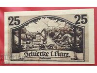 Banknote-Germany-Saxony-Shirke-25 Pfennig 1921