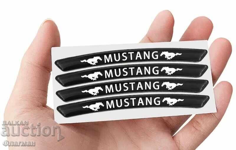 Embleme din aluminiu pentru jantele Mustang cu preț 30.00 BGN | € 15.34 Embleme din aluminiu pentru jantele Mustang cu preț 30.00 BGN | € 15.34