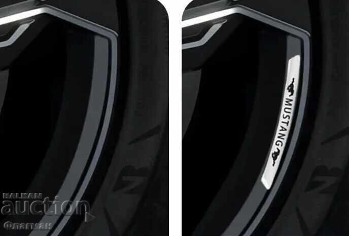 Aluminum emblems for Mustang wheels - 6