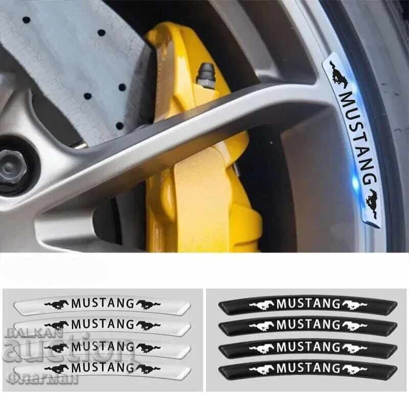Embleme din aluminiu pentru jantele Mustang Embleme din aluminiu pentru jantele Mustang