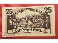 Banknote-Germany-Saxony-Shirke-25 Pfennig 1921