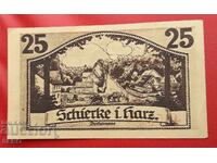 Банкнота-Германия-Саксония-Ширке-25 пфенига 1921