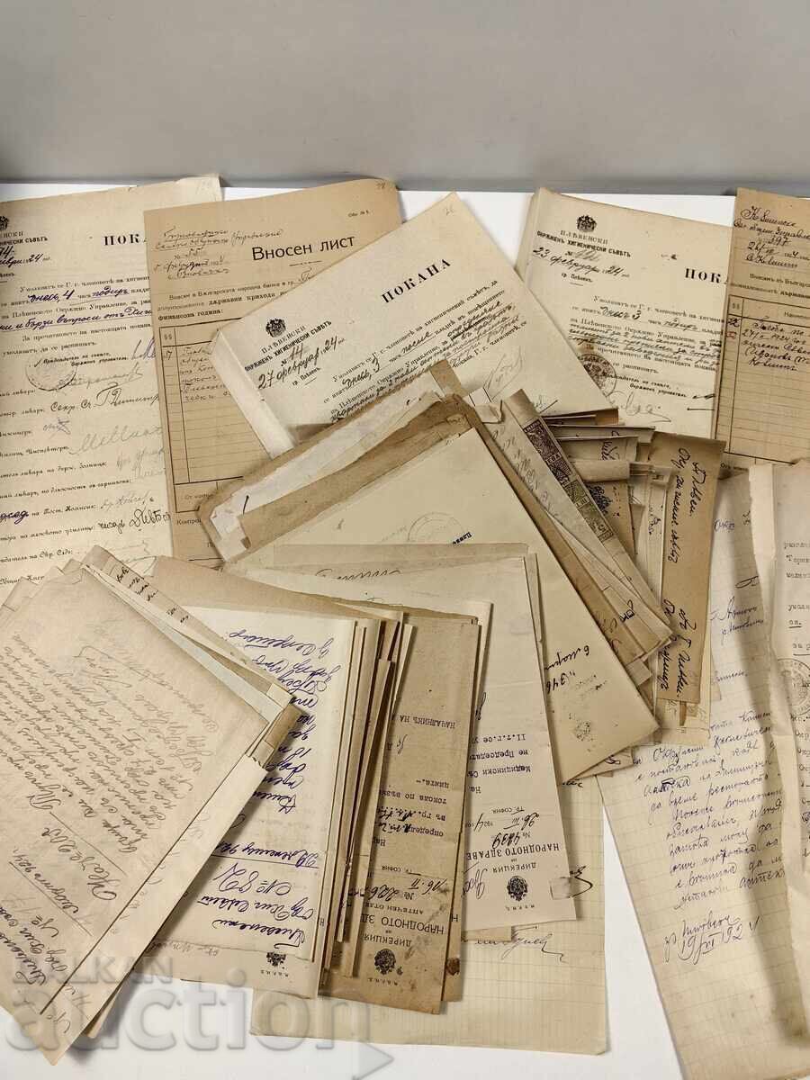 1924 ХИГИЕНИЧЕСКИ СЪВЕТ ПЛЕВЕН ЛОТ 130БР. ДОКУМЕНТИ РЗИ ХЕИ - 7