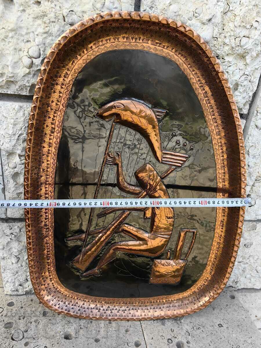 Παράδοση ΠΟΛΥ ΜΕΓΑΛΟ ΠΑΝΕΛ ΜΑΣΙΦ ΧΑΛΚΟΥ ΖΩΓΡΑΦΙΚΗ ΑΡΠΑ ΜΟΥΣΙΚΟΣ Παράδοση ΠΟΛΥ ΜΕΓΑΛΟ ΠΑΝΕΛ ΜΑΣΙΦ ΧΑΛΚΟΥ ΖΩΓΡΑΦΙΚΗ ΑΡΠΑ ΜΟΥΣΙΚΟΣ