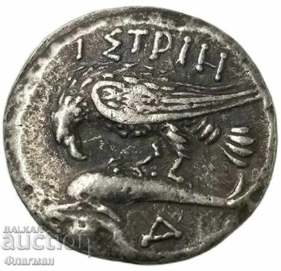 Драхма от гр. Истрос ( Iστρος ) с Диоскурите с цена 20.00 лв. | € 10.23