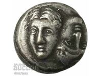 Драхма от гр. Истрос ( Iστρος ) с Диоскурите