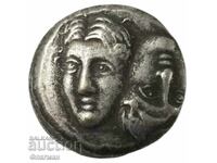 Драхма от гр. Истрос ( Iστρος ) с Диоскурите