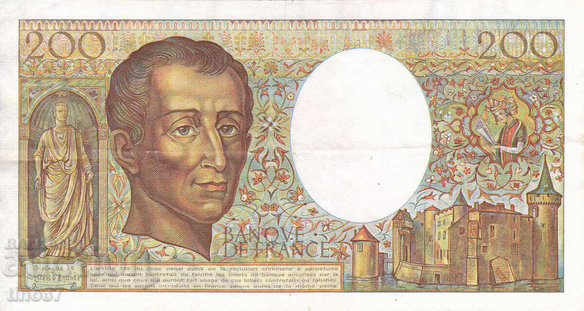 Licitație tino37- FRANTA - 200 FRANC - 1985 - VF Licitație tino37- FRANTA - 200 FRANC - 1985 - VF