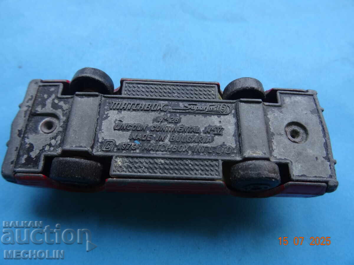 Аукцион колекционерскА БЪЛГАРСКА МЕТАЛНА КОЛИЧКА MATCHBOX 1979
