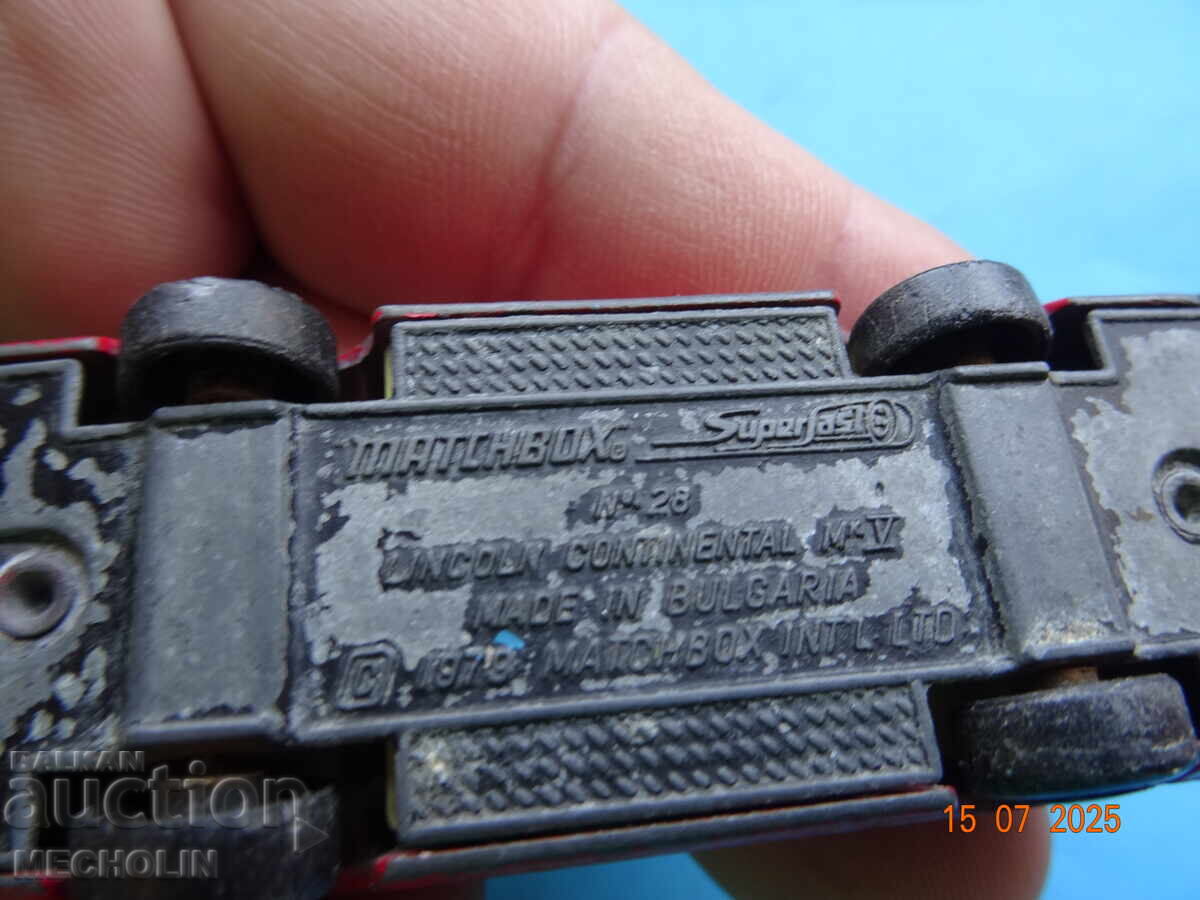 колекционерскА БЪЛГАРСКА МЕТАЛНА КОЛИЧКА MATCHBOX 1979 - 7