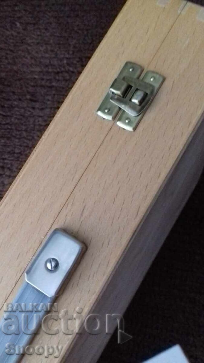 Ξύλινο κουτί αποθήκευσης για 360 διαφανείς κορνίζες - 6