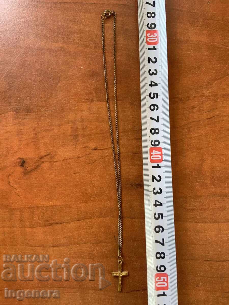 МЕДАЛЬОН СИНДЖИР КРЪСТ ЛАНЕЦ