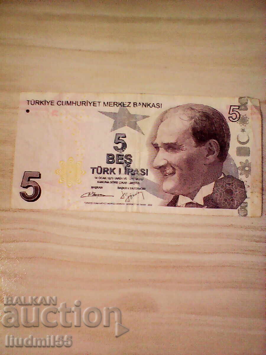TURKEY 5 LIRA