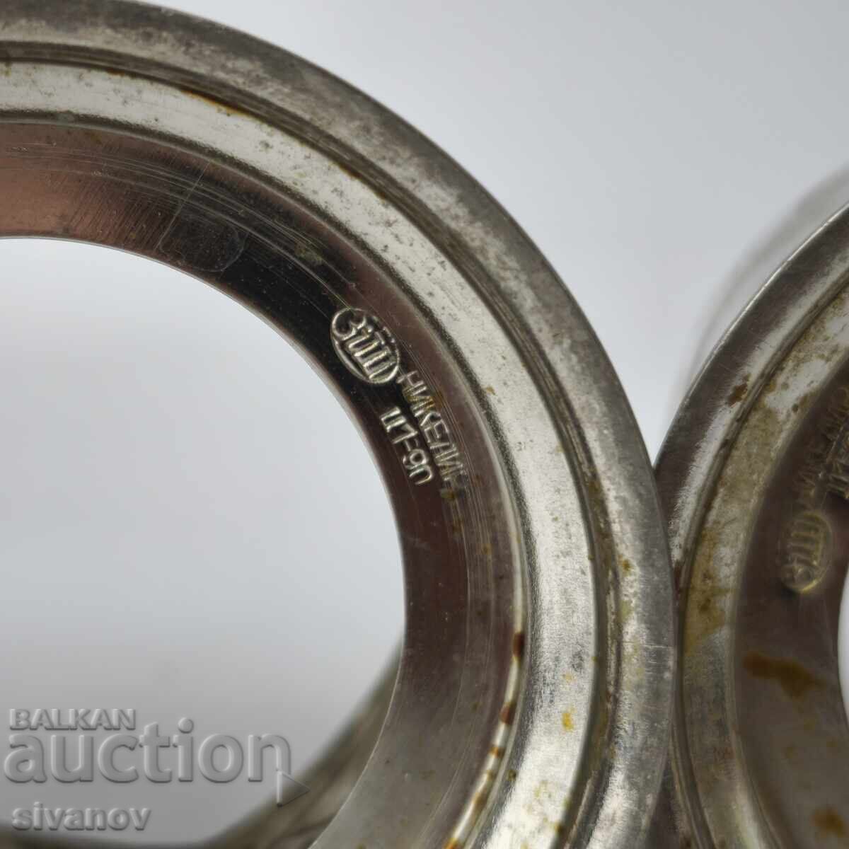 Σετ από 2 ποτήρια με σουβέρ, σερβίτσιο ΕΣΣΔ #6067 - 5 Σετ από 2 ποτήρια με σουβέρ, σερβίτσιο ΕΣΣΔ #6067 - 5