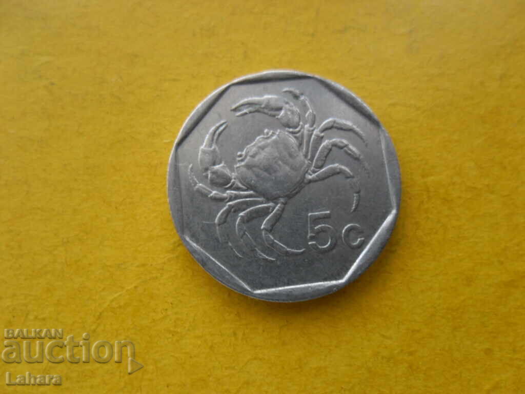 5 cents 1991 Malta