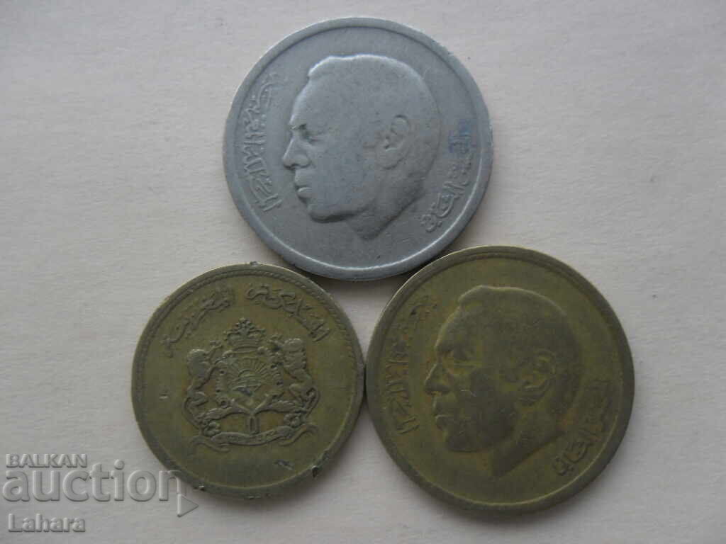 10 and 20 santim, 1 dirham 1974 Morocco with price 0.01 BGN | € 0.01