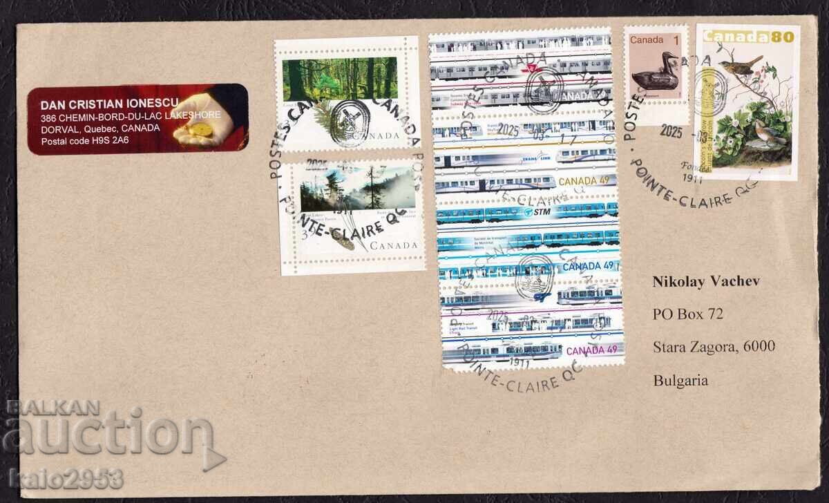 Canada - Multi-franked envelope to Bulgaria, special stamp Canada - Multi-franked envelope to Bulgaria, special stamp