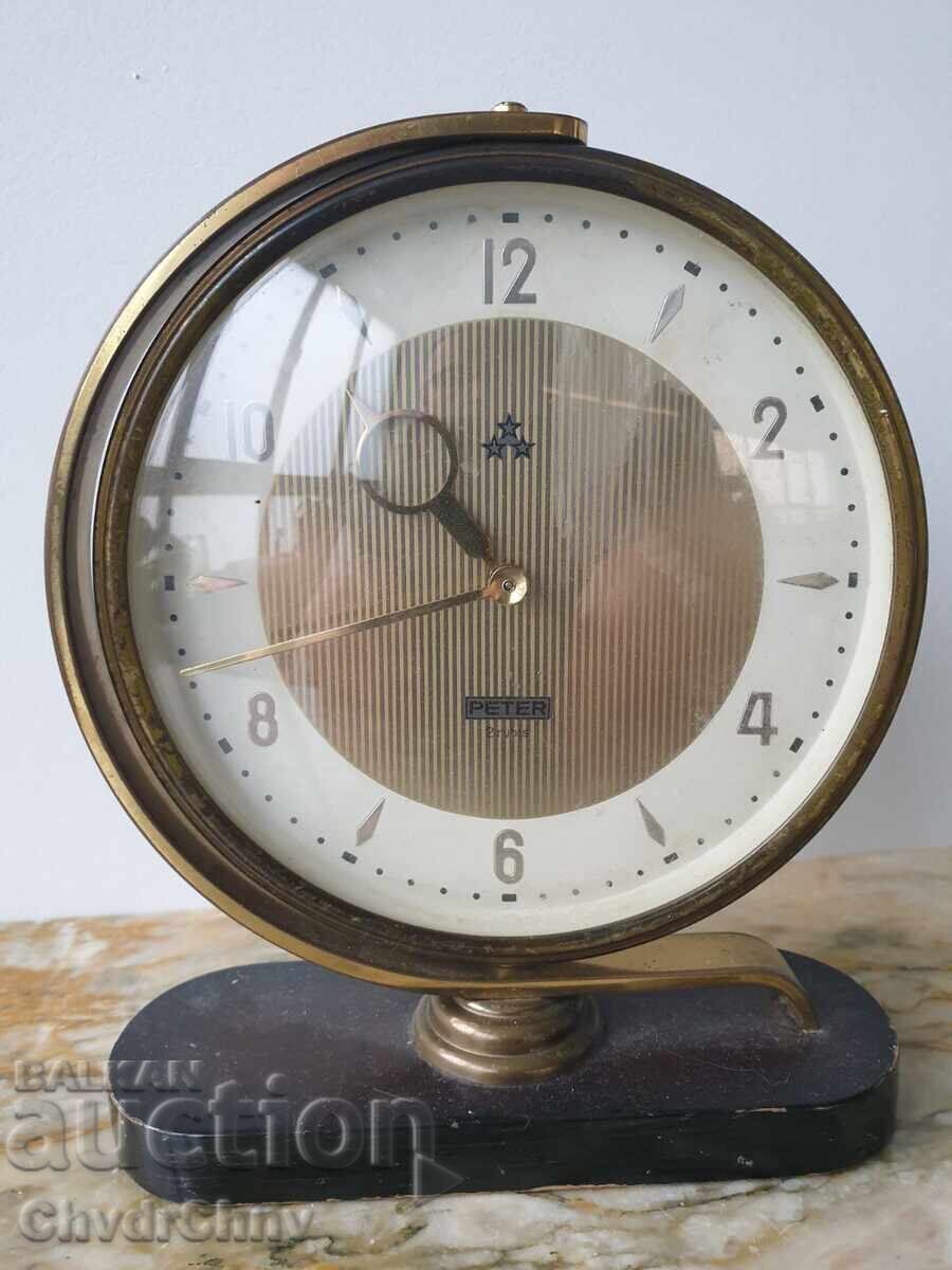 Ceas de colecție german rar, cu alarmă PETER/anii 1950