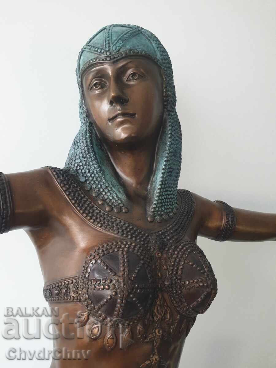 Licitație Statuie Chiparus 150cm-37kg/Sculptură de bronz dansatoare Licitație Statuie Chiparus 150cm-37kg/Sculptură de bronz dansatoare