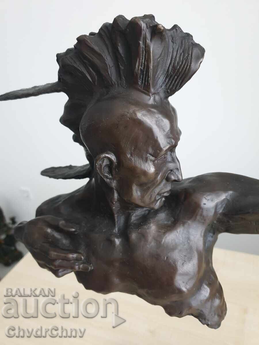 77cm - 10kg McKenzie statuie/sculptură de bronz/figură - 5