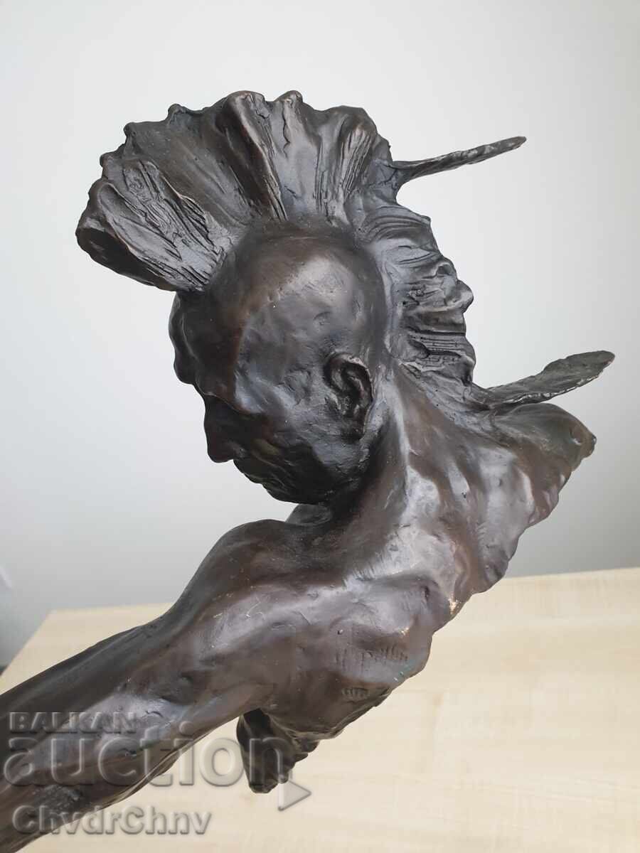 77cm - 10kg McKenzie statuie/sculptură de bronz/figură - 6