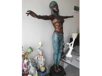 Statuie Chiparus 150cm-37kg/Sculptură de bronz dansatoare