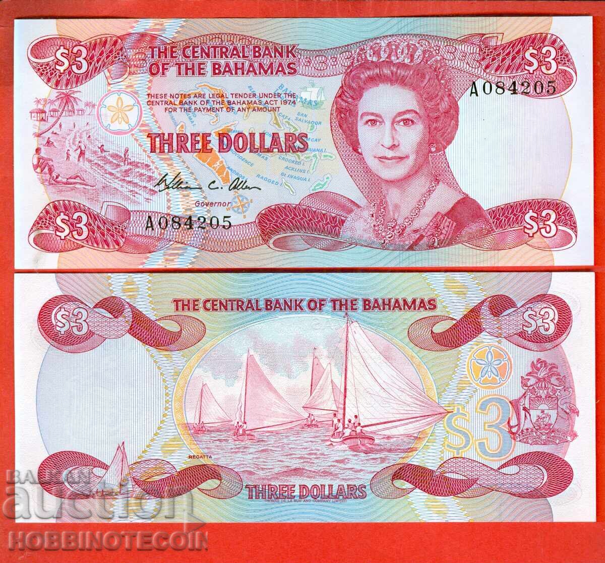 INSULELE BAHAMAS BAHAMAS 3 $ emisiune issue 1974 1984 NOI UNC INSULELE BAHAMAS BAHAMAS 3 $ emisiune issue 1974 1984 NOI UNC