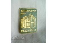 Значка знак 50 години Аквариум Варна, 1932-1982