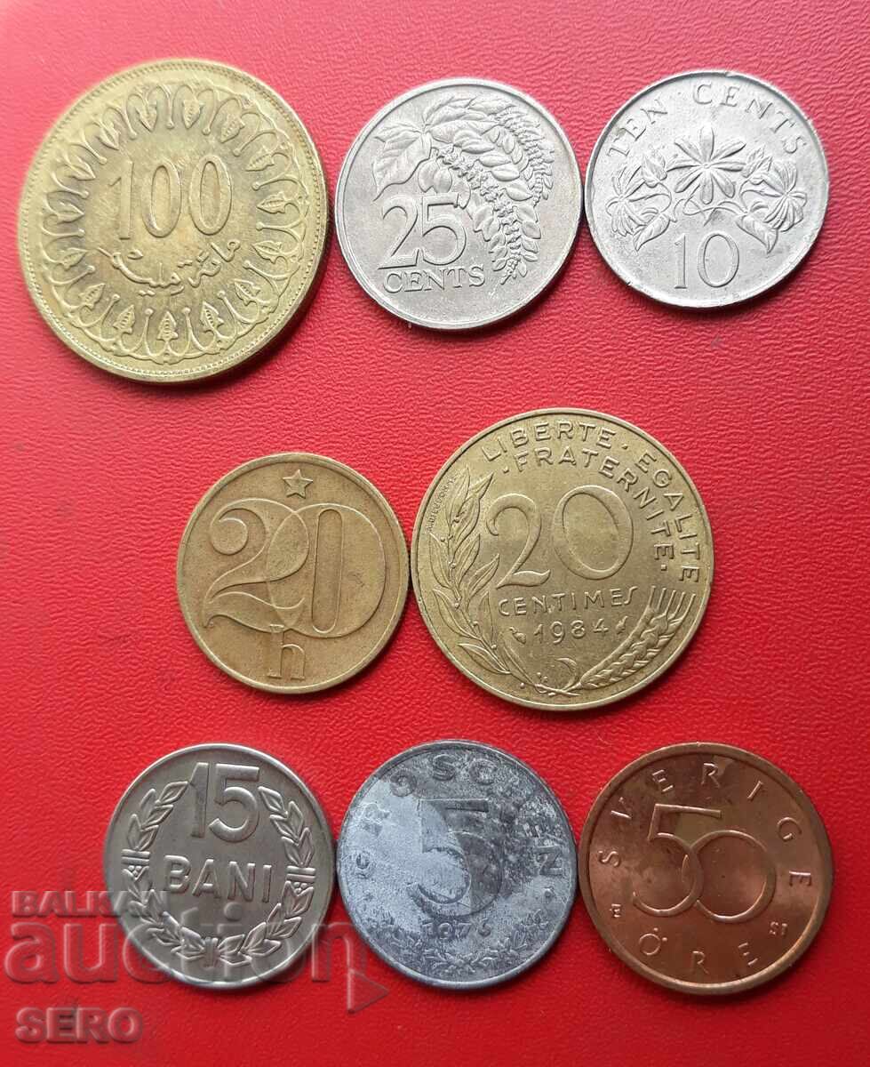 Mixed lot of 8 coins Mixed lot of 8 coins