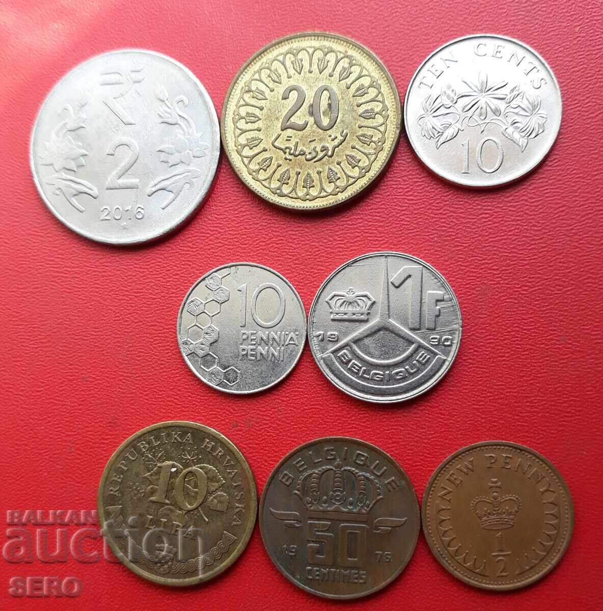 Mixed lot of 8 coins Mixed lot of 8 coins