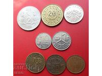 Mixed lot of 8 coins