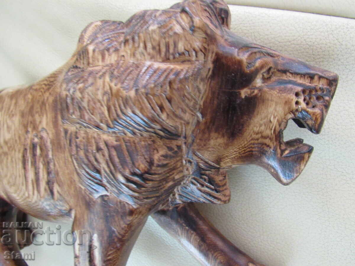 Λέων - ξύλινο ειδώλιο από μαόνι, Αιθιοπία - 5 Λέων - ξύλινο ειδώλιο από μαόνι, Αιθιοπία - 5