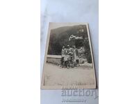 Fotografie Băile Narechenski Bărbat femeie și două fete 1942