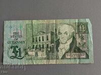 Банкнота - Остров Гърнси - 1 паунд | 1991г. - 2016г.