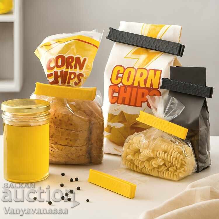 Auction Set of kitchen clips for closing bags, 4 pcs Auction Set of kitchen clips for closing bags, 4 pcs