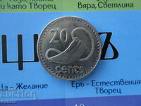 20 цента 1990 г. Фиджи