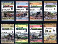 Saint Lucia 1983 - Locomotives /Leaders of the World/ 1 MNH