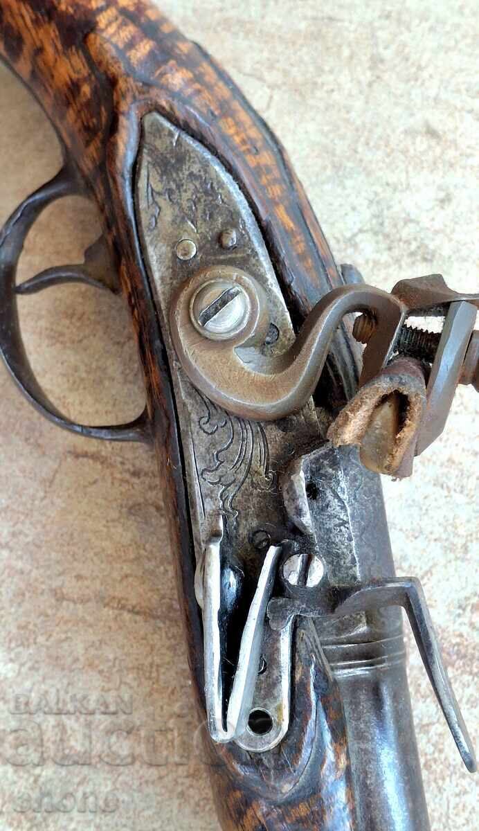 Pistolet cu cremene, pistol, cu cremene, țevi, luptător, pușcă - 7