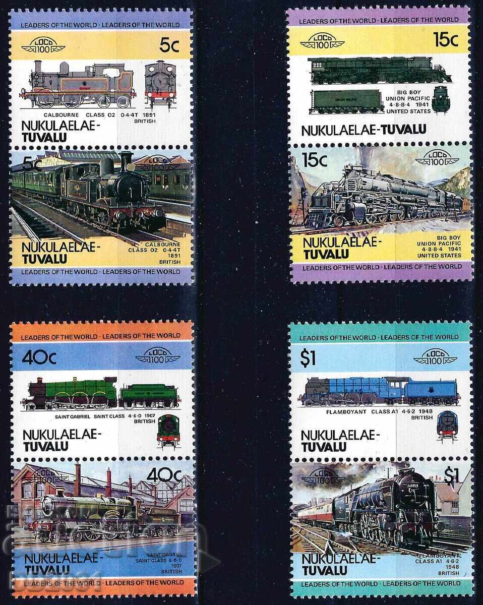 Τουβαλού/Νουκουλαελάε/1984-λοκομοτίβες 1 Leaders of the World MNH