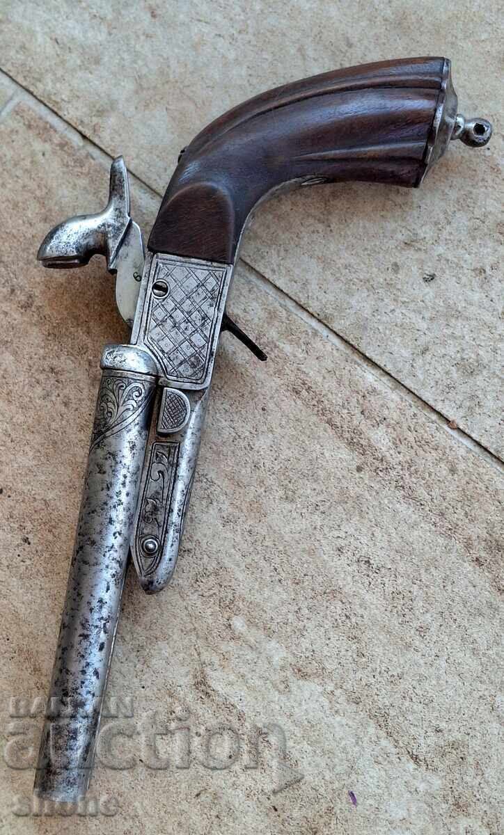 Licitație Pistolet cu cremene, pistol, cu cremene, țevi, luptător, pușcă Licitație Pistolet cu cremene, pistol, cu cremene, țevi, luptător, pușcă