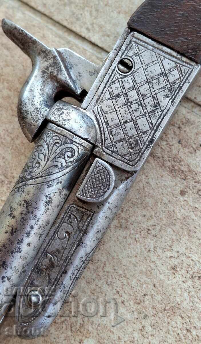 Pistolet cu cremene, pistol, cu cremene, țevi, luptător, pușcă - 5