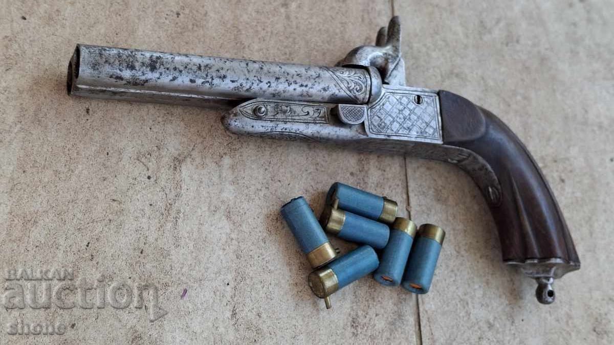 Pistolet cu cremene, pistol, cu cremene, țevi, luptător, pușcă - 6