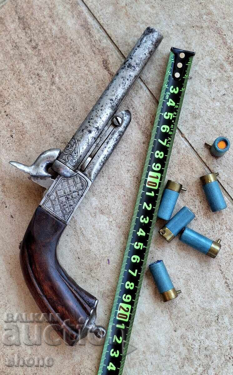 Pistolet cu cremene, pistol, cu cremene, țevi, luptător, pușcă