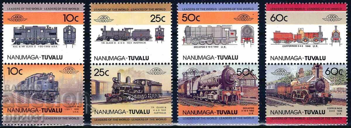Tuvalu/Nanumaga/1985 - Locomotives Leaders of the World 1 MNH